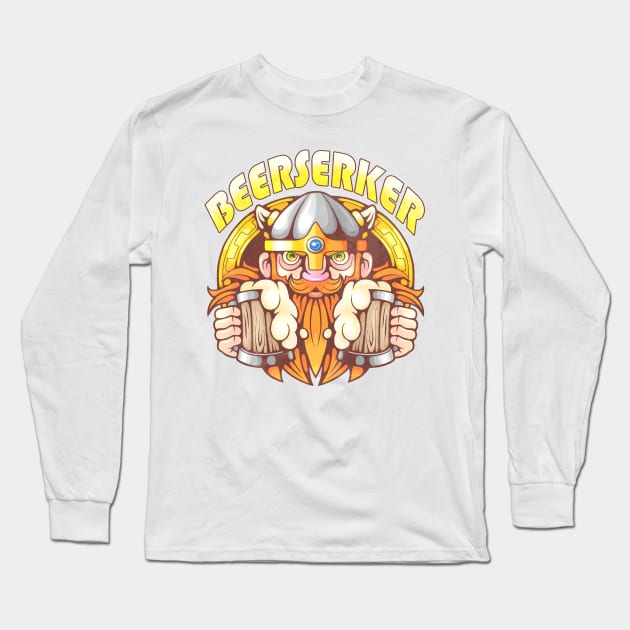 Beerserker Long Sleeve T-Shirt by YMFargon